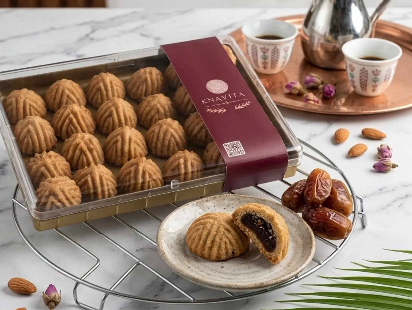 Toasted Milk Maamoul With Dates