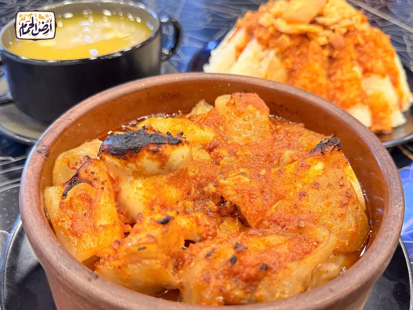 طاجن كوارع مع الفته والشوربه