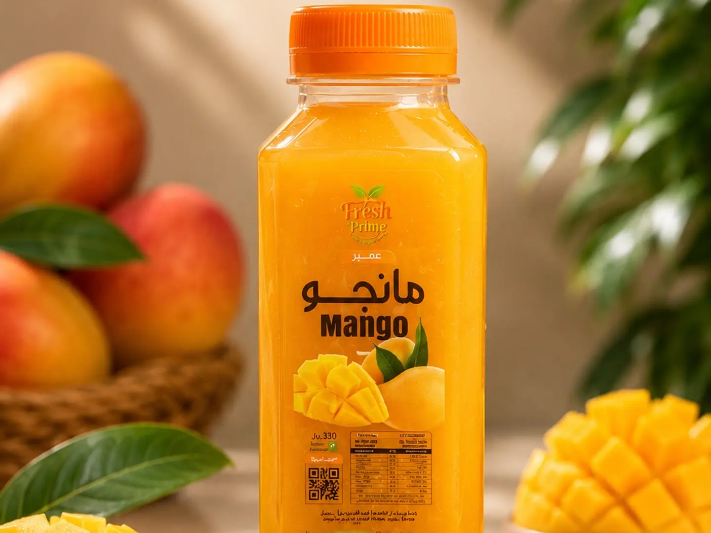 عصير مانجو طبيعي