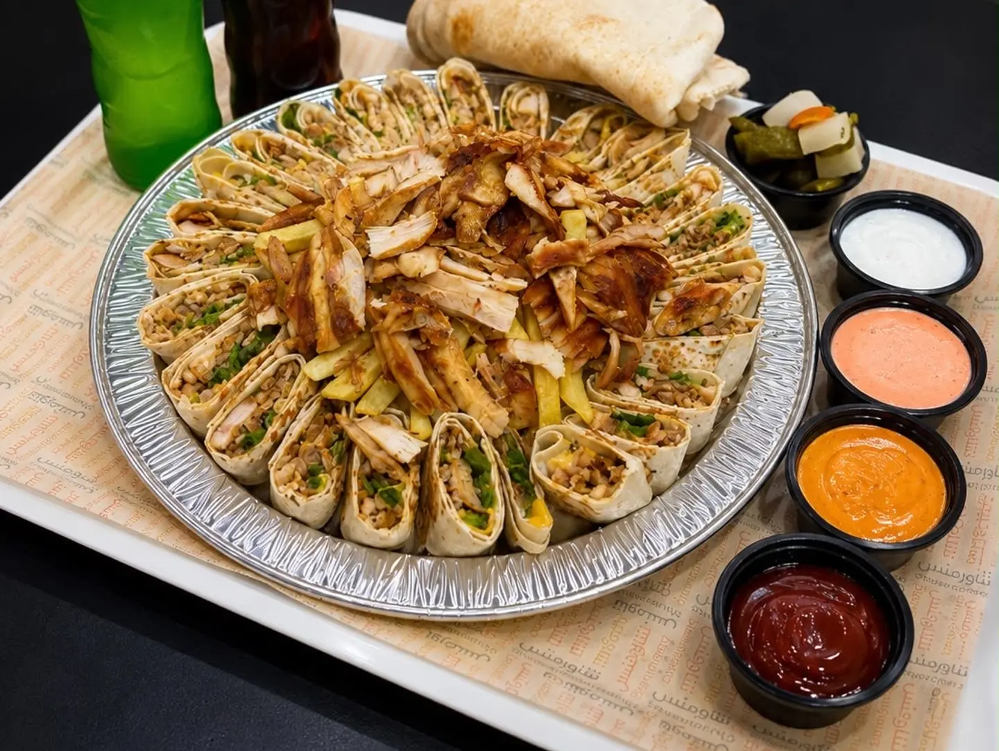 صحن اللمة كبير دجاج
