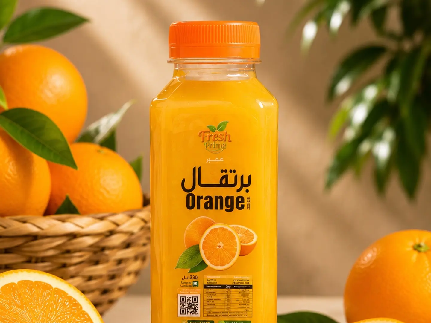 عصير برتقال طبيعي