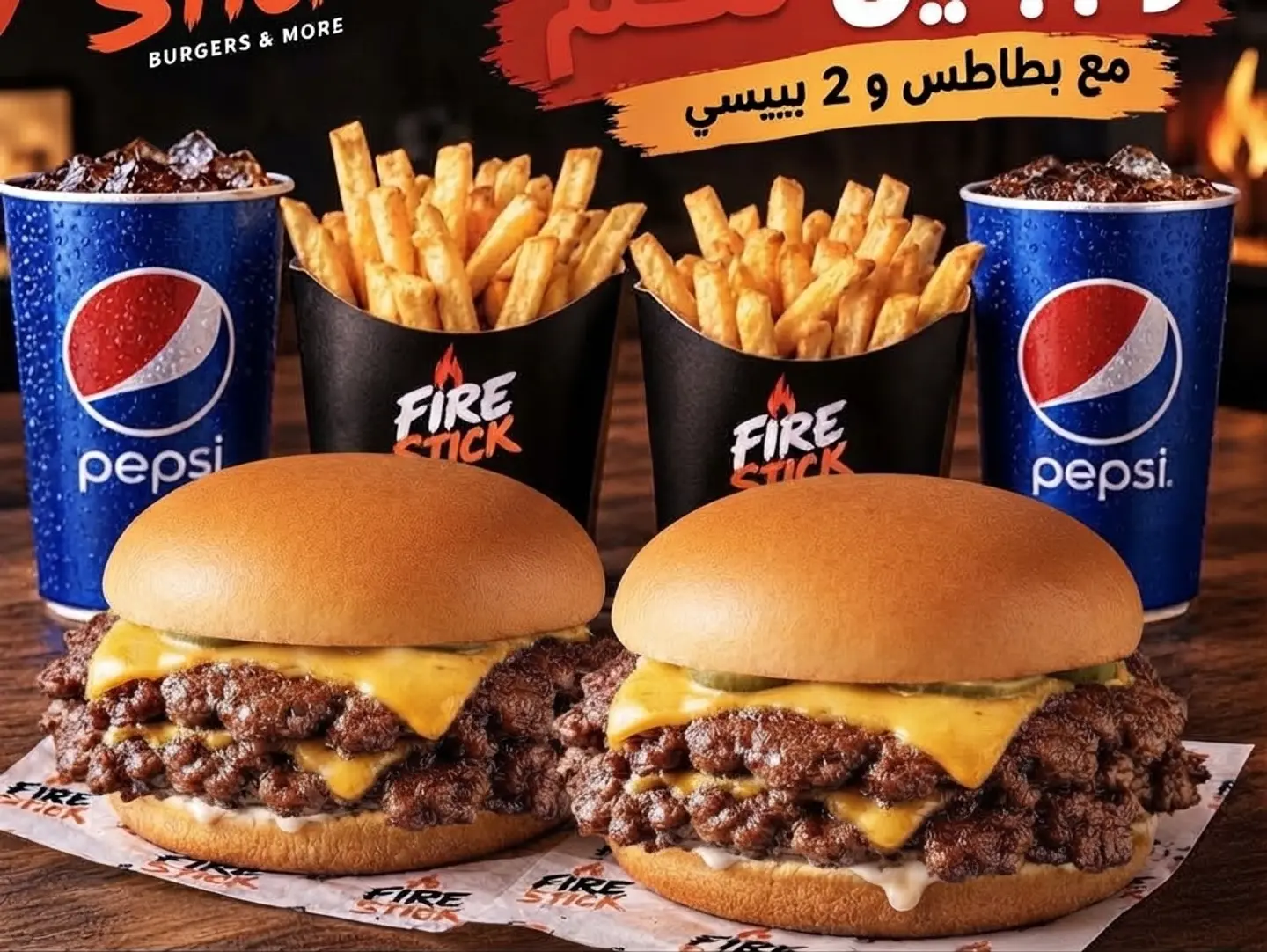 Special Tow Smash Burger Meal