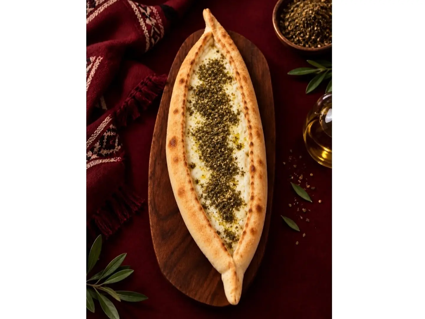 قارب جبن زعتر