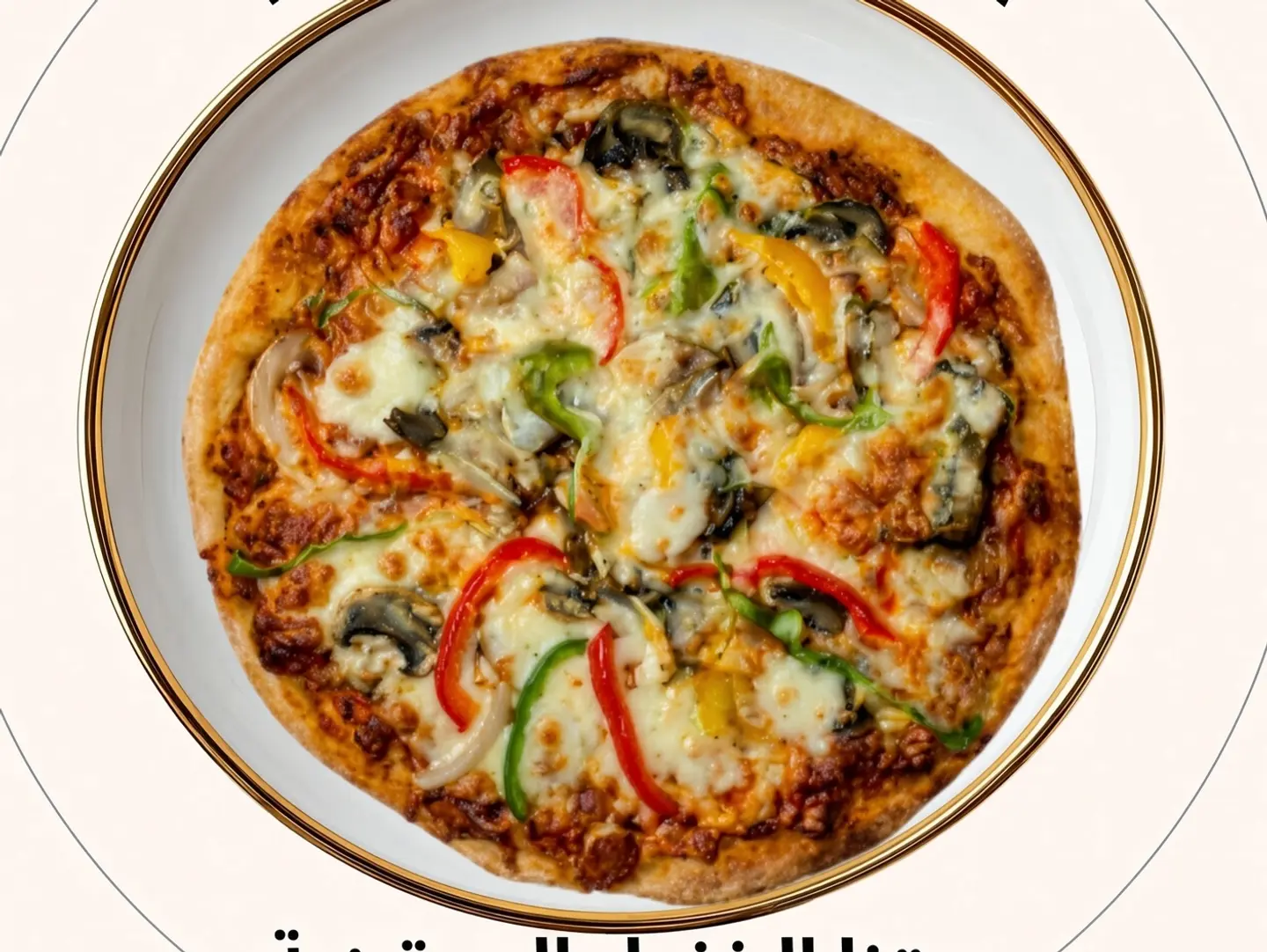 Protein Vegetable Pizza   (3 Pcs)