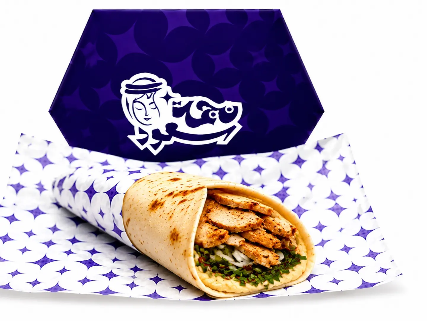 Chiken Shawrma With Hummus Sandwich