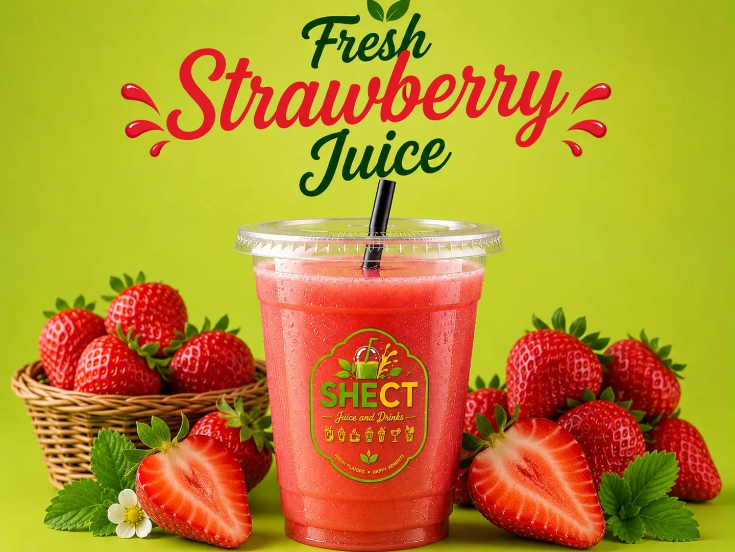 Strawberry Juice Natural - Regular 350 Ml
