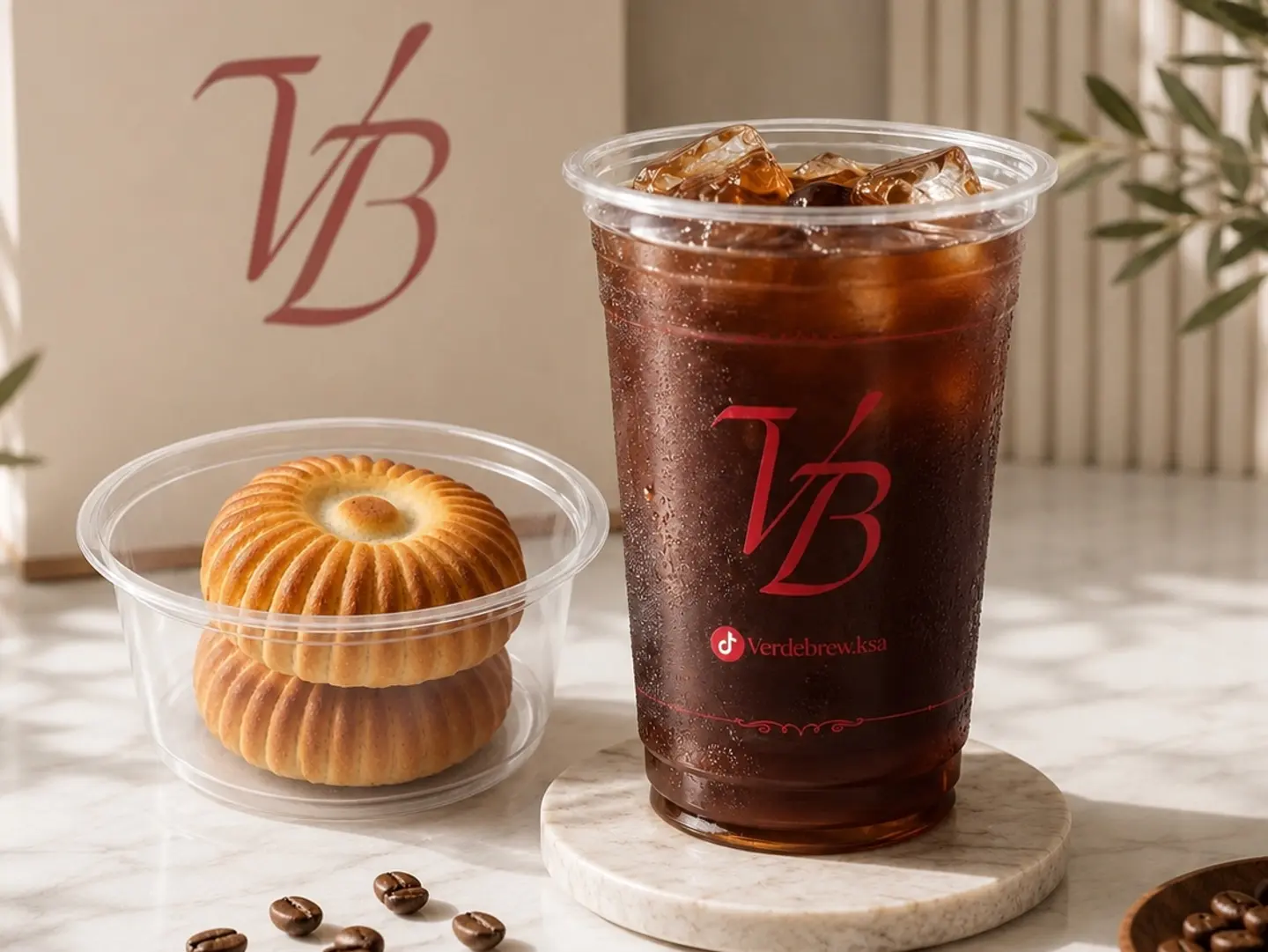 Cold Brew With 2 Date Fill Cookies