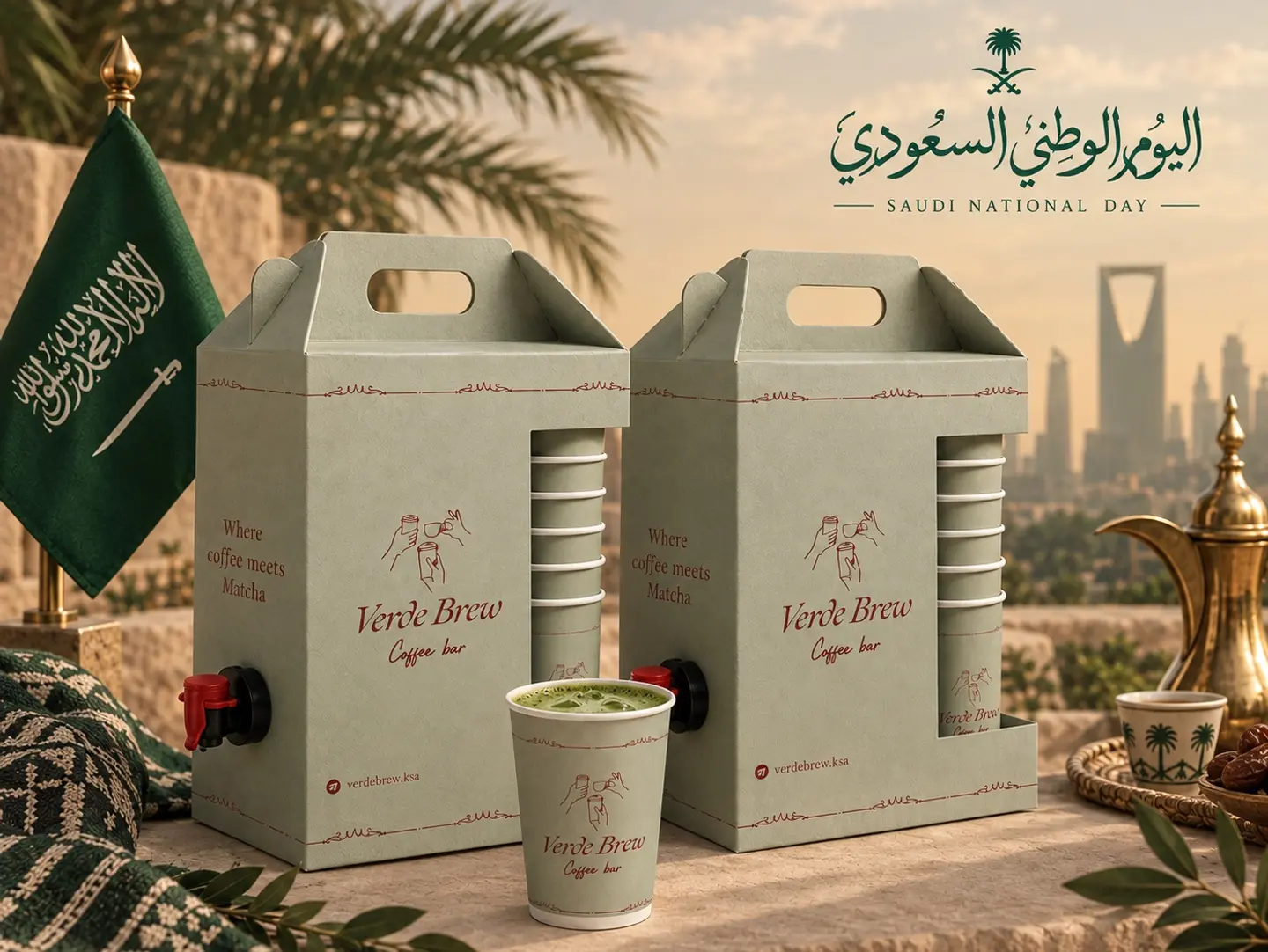 Two Matcha Latte Boxes