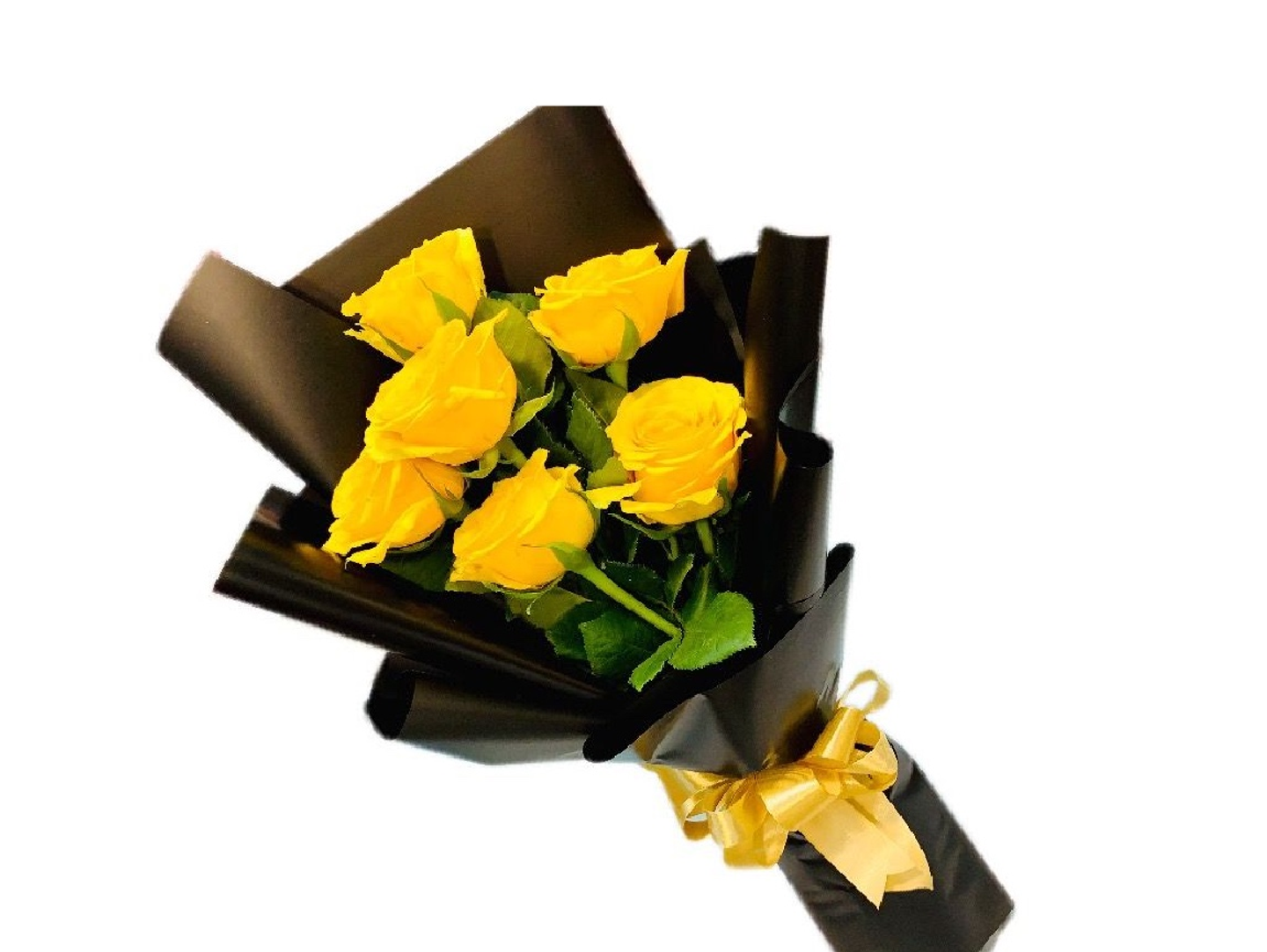 A Bouquet Of Natural Yellow Roses
