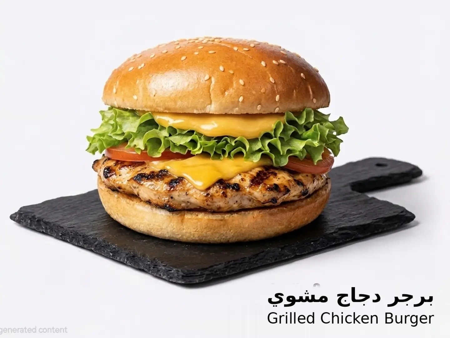 برجر دجاج مشوي - عادي