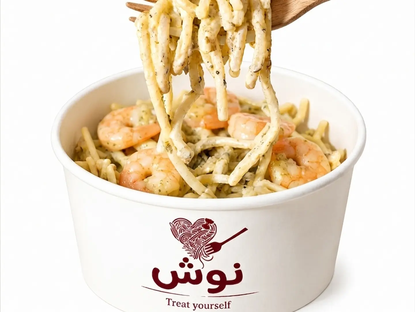 باستا كريمي روبيان - طبق كبير