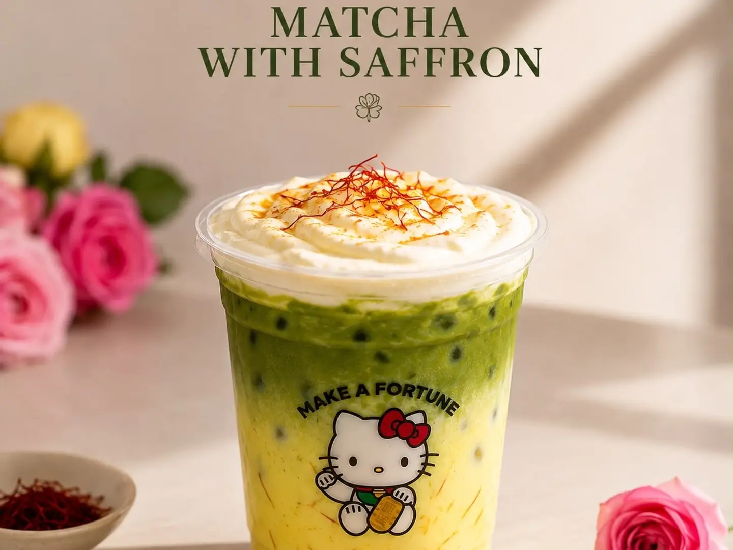 Sunlit Saffron Matcha