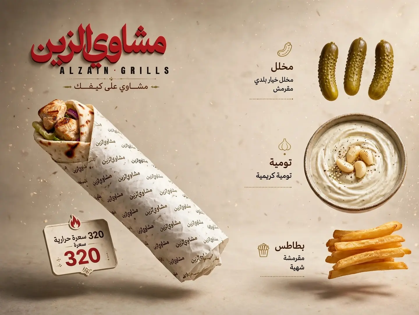 Shish Tawook Skewer