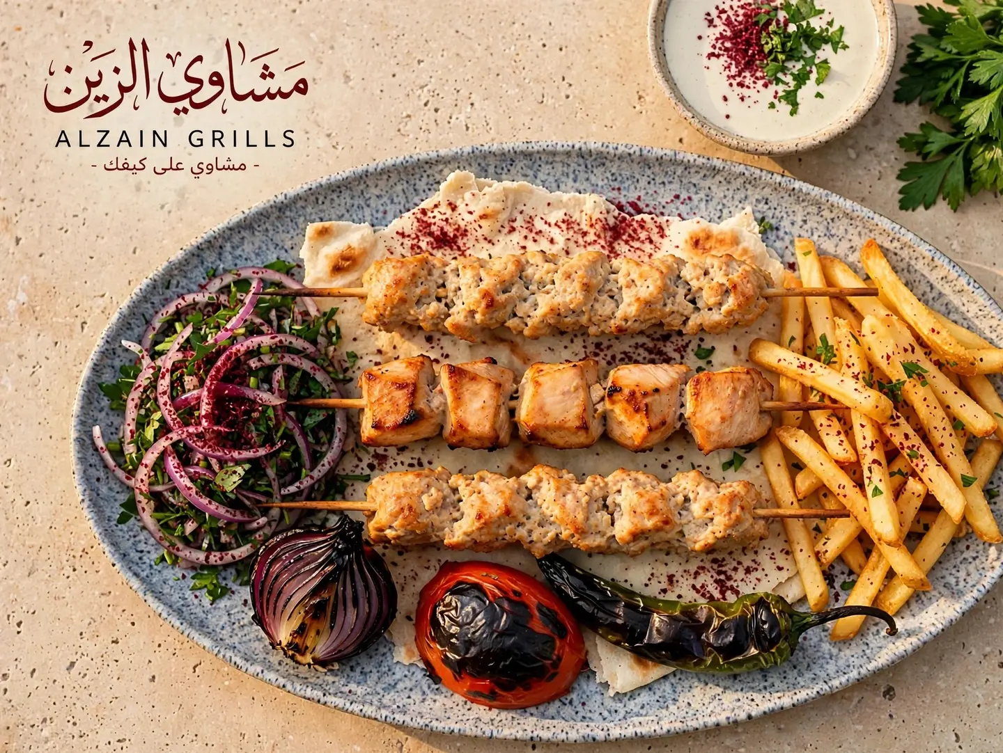 Mixed Chicken Grill - 3 Sekh 250 Grams