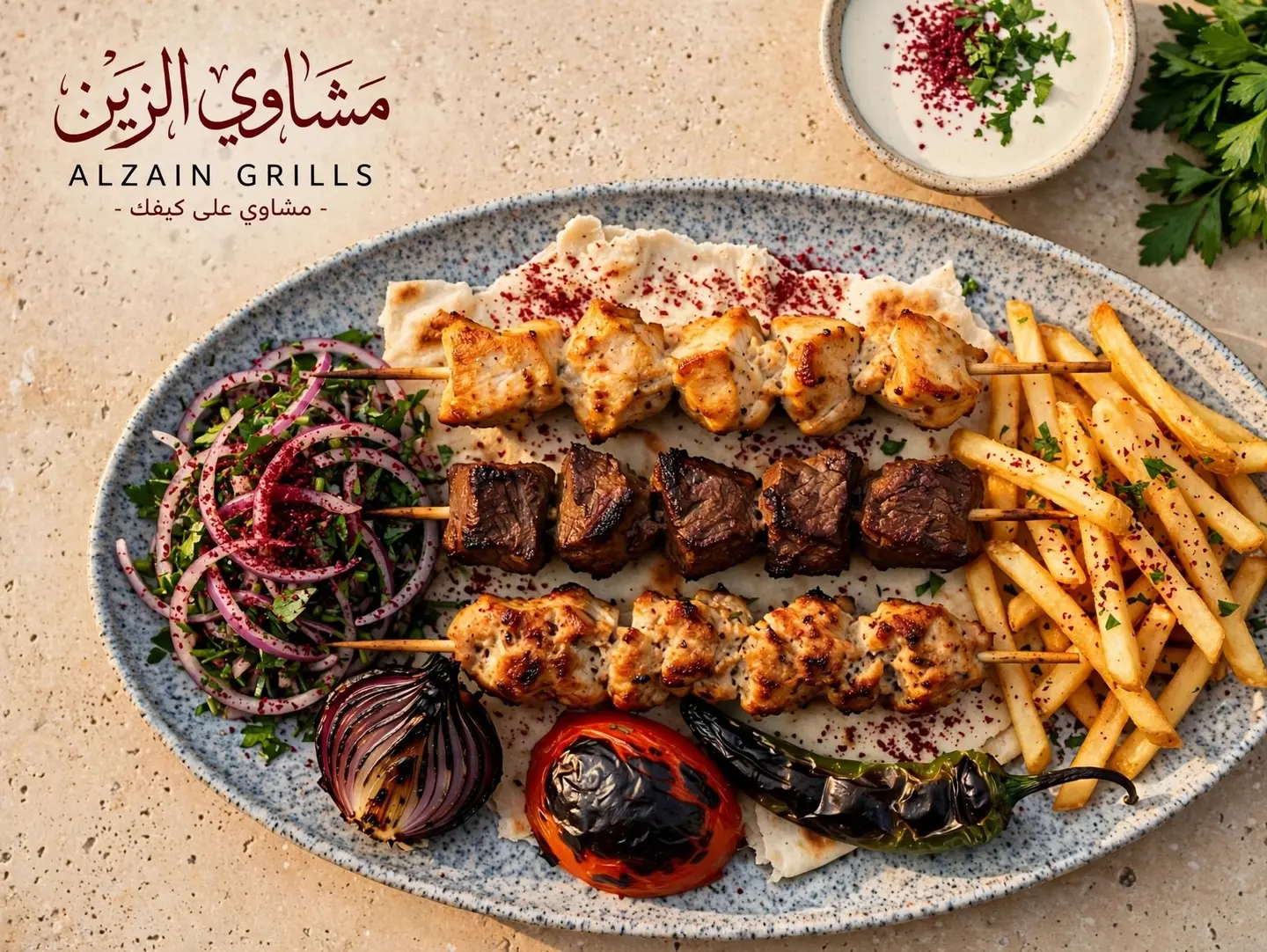 Mixed Grill Platter - 3 Sekh 250 Grams