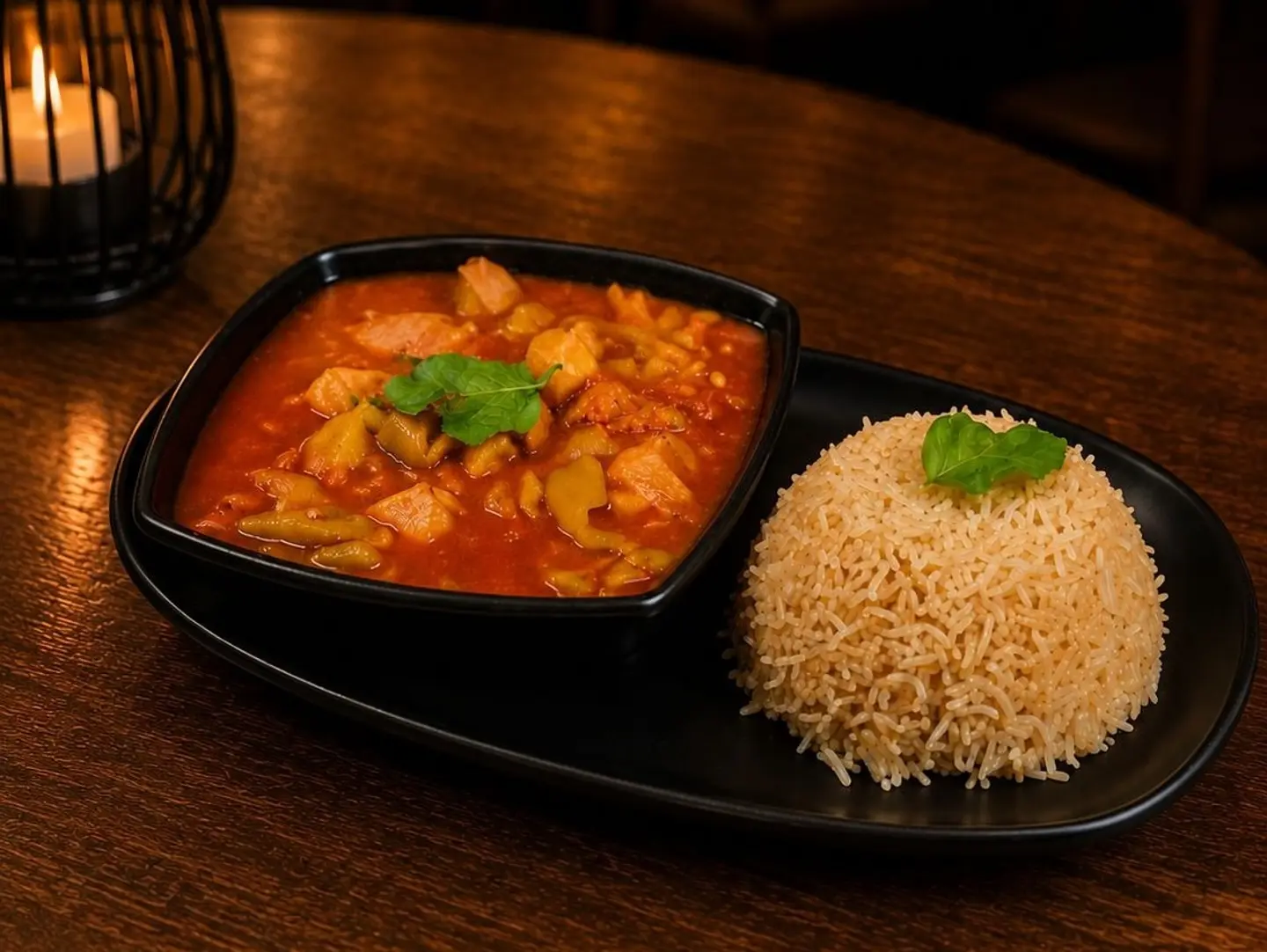Shashlik With Rice