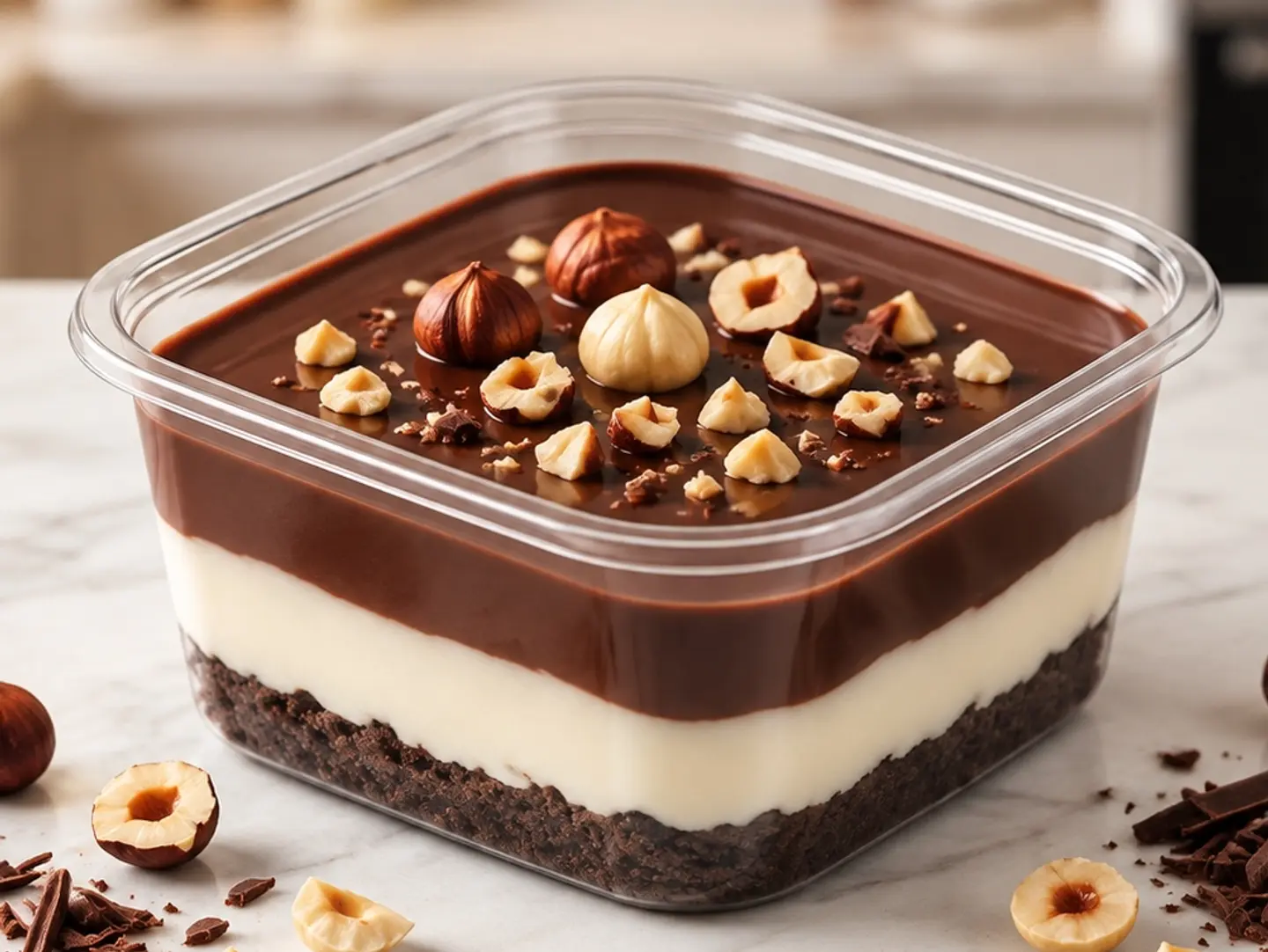 Chocolate And Hazelnut Pudding