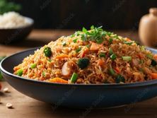 أرز مقلي بالدجاج