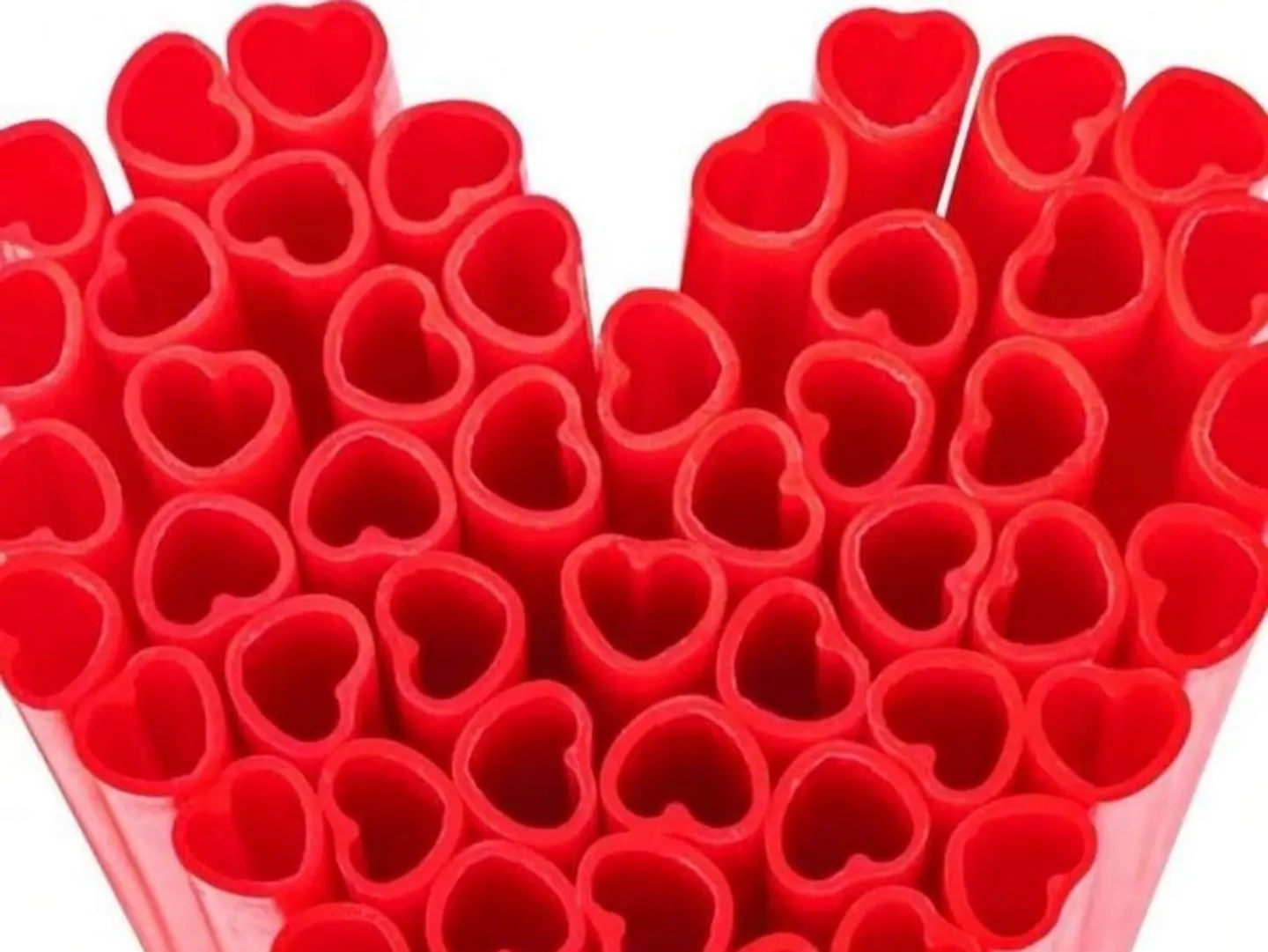 Red Heart Straw