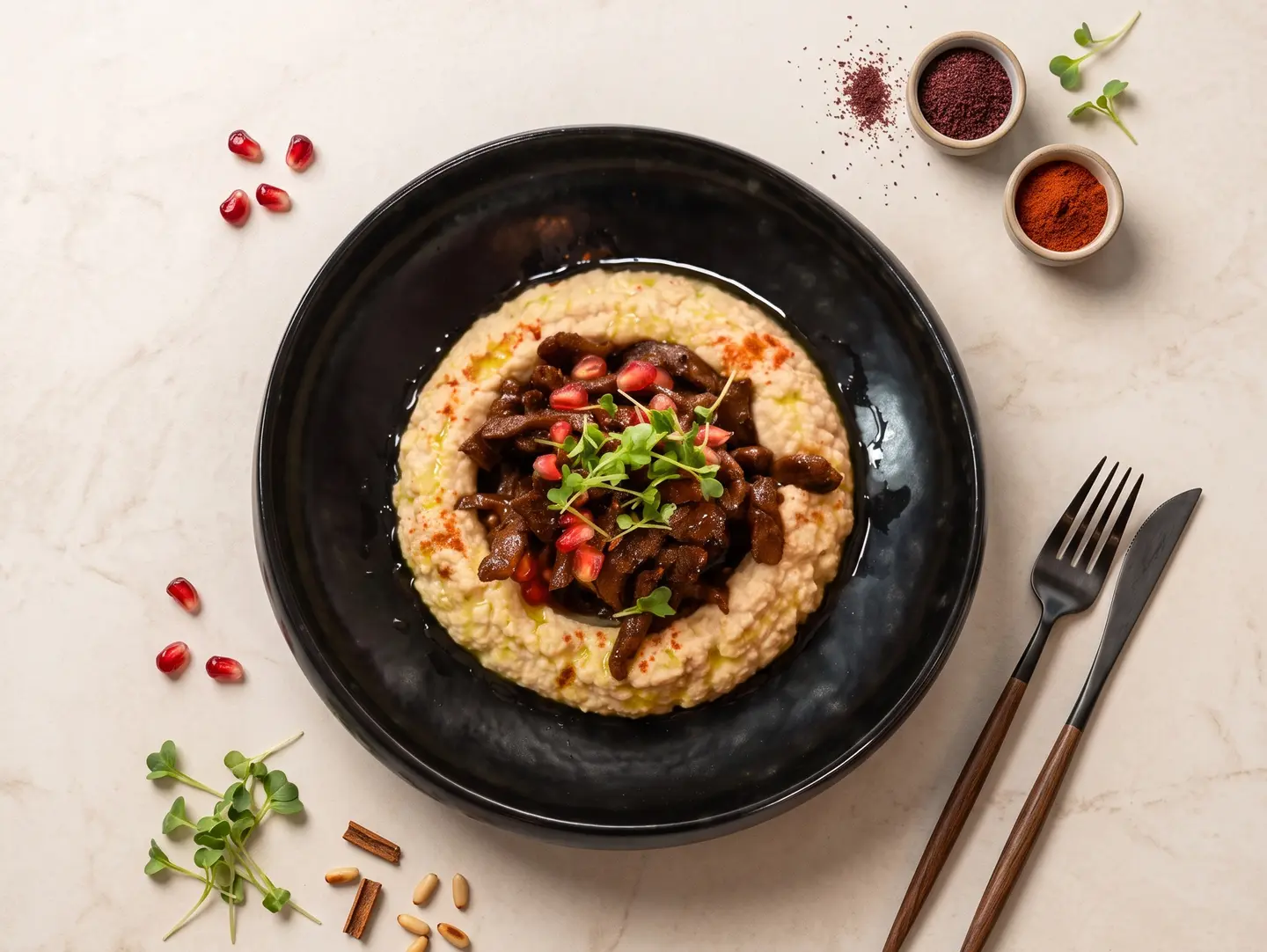 Hummus With Meat