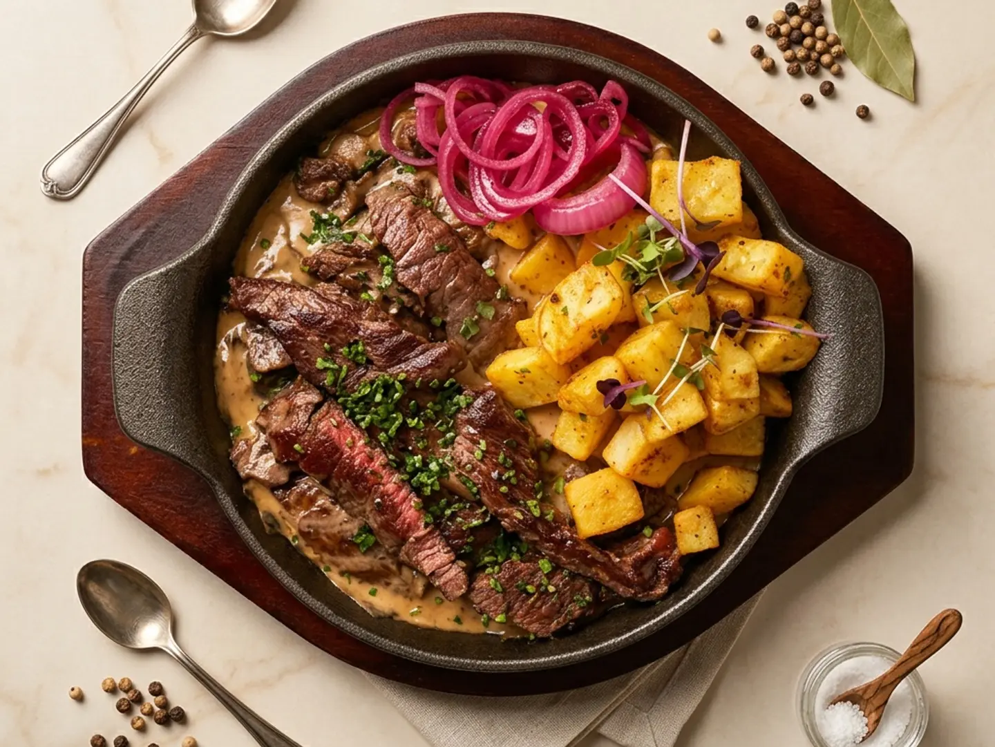 Steak Mushroom Skillet
