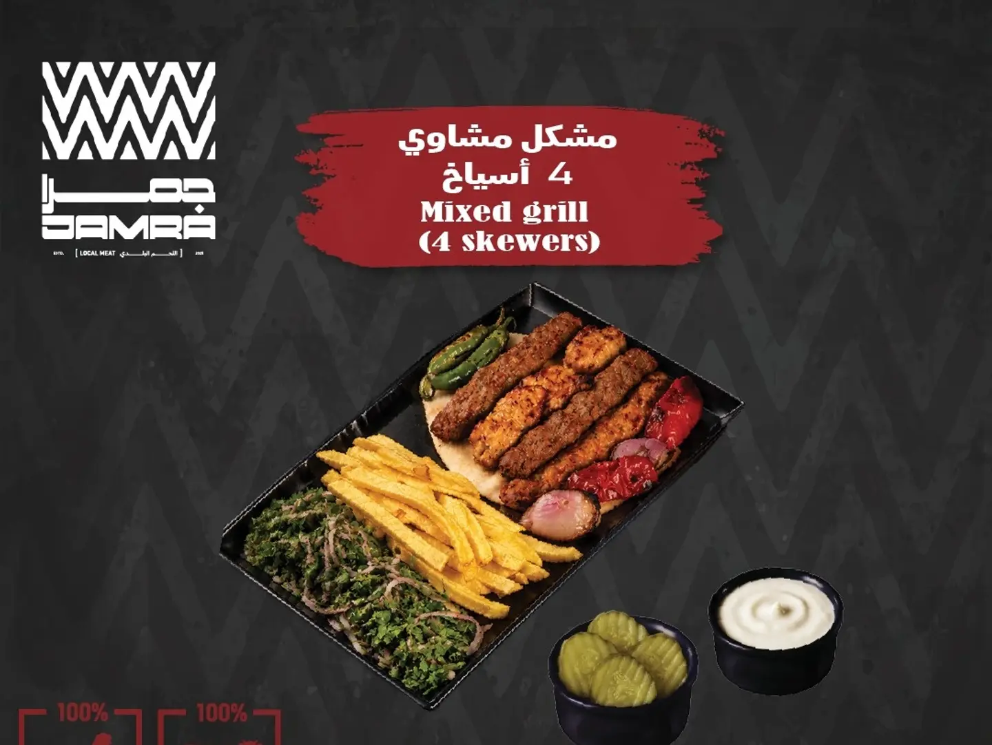 Mixed Grill (4 Skewers)