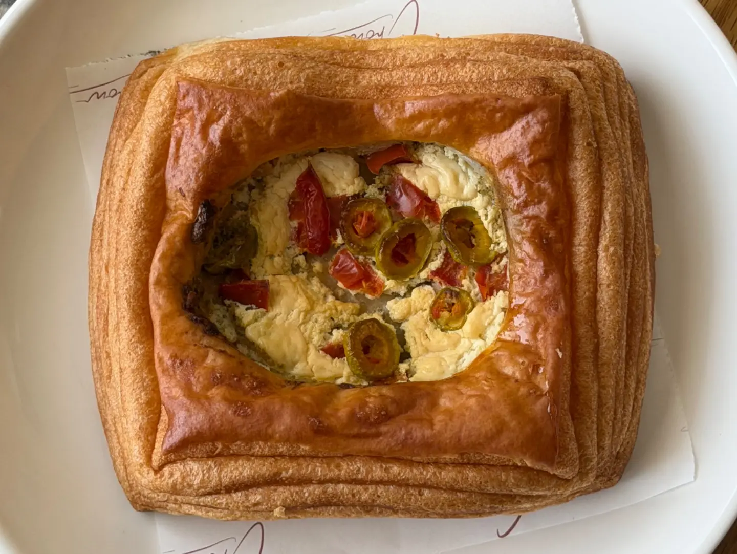 Feta, Pesto & Tomato Danish