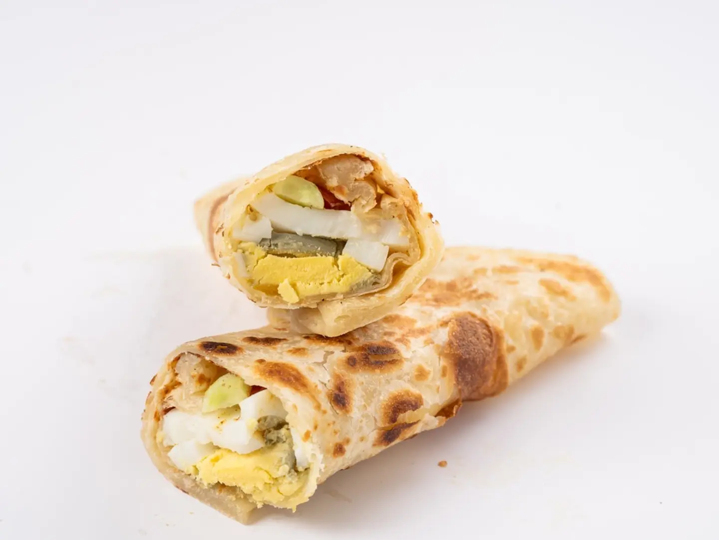 Boiled Egg And Cheese Chapati