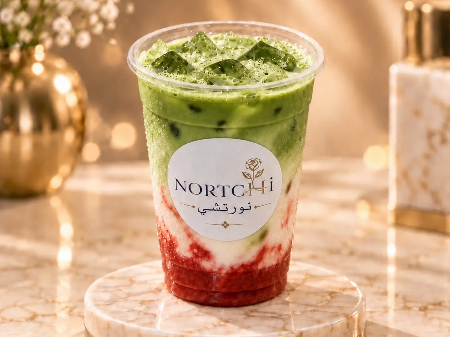 Iced Strawberry Matcha