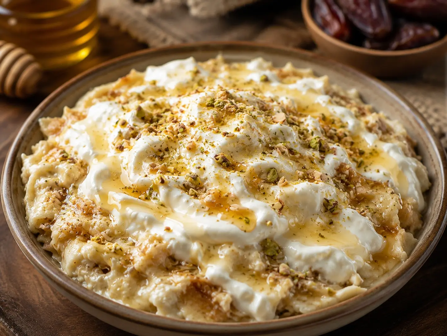 Masoub With Cream And Honey