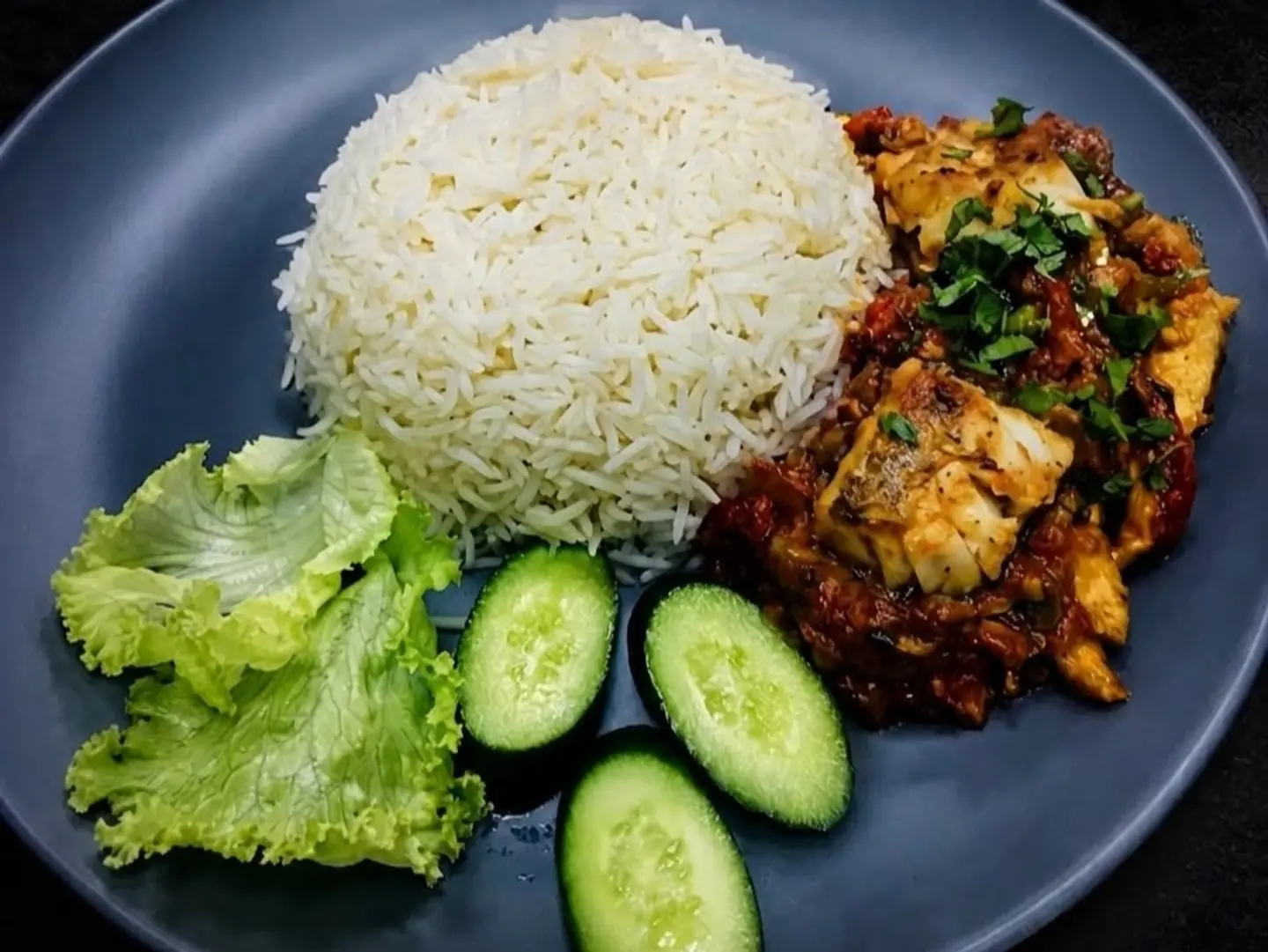 Fish Garden With Rice
