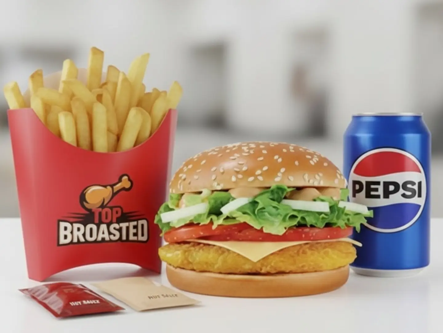Chicken Burger Combo Meal