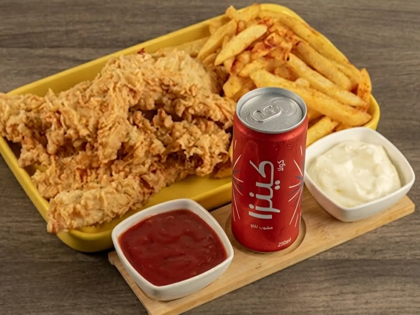 Crispy Meal With A Drink