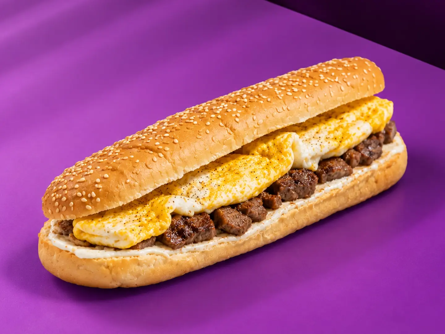Egg And Beef Sandwich