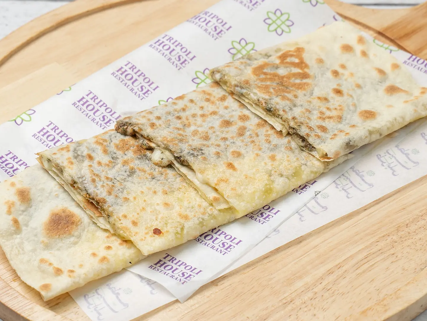 Saj Zaatar And Cheese