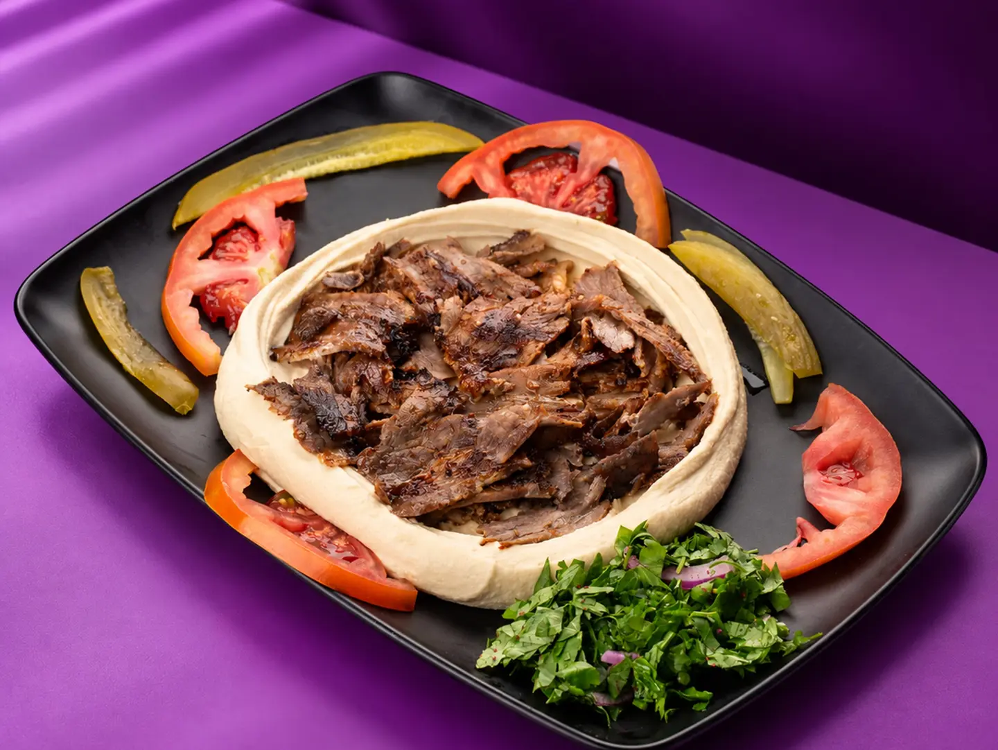 Hummus Beef Shawarma