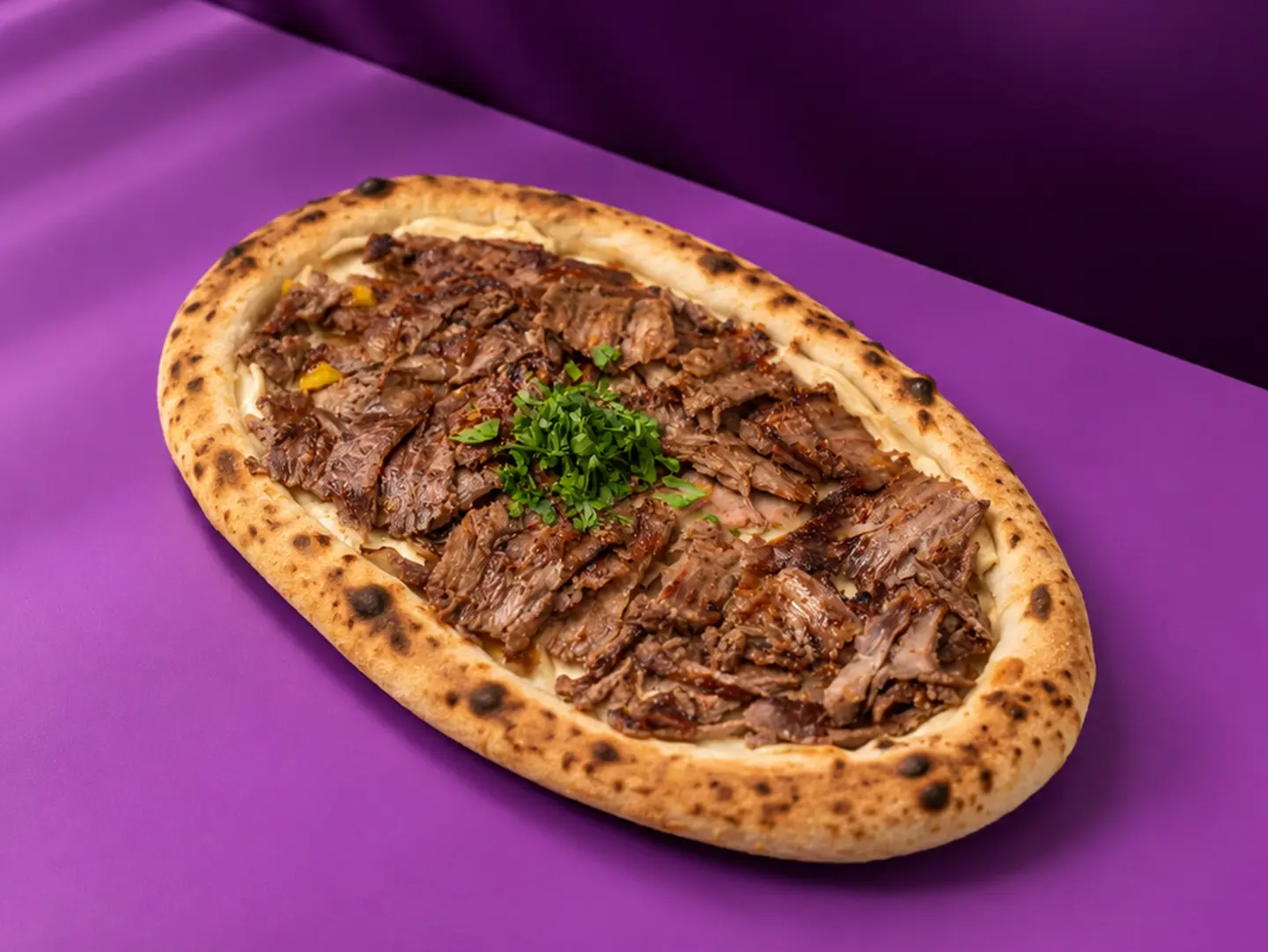 Napoli Manoush Humus And Beef Shawarma