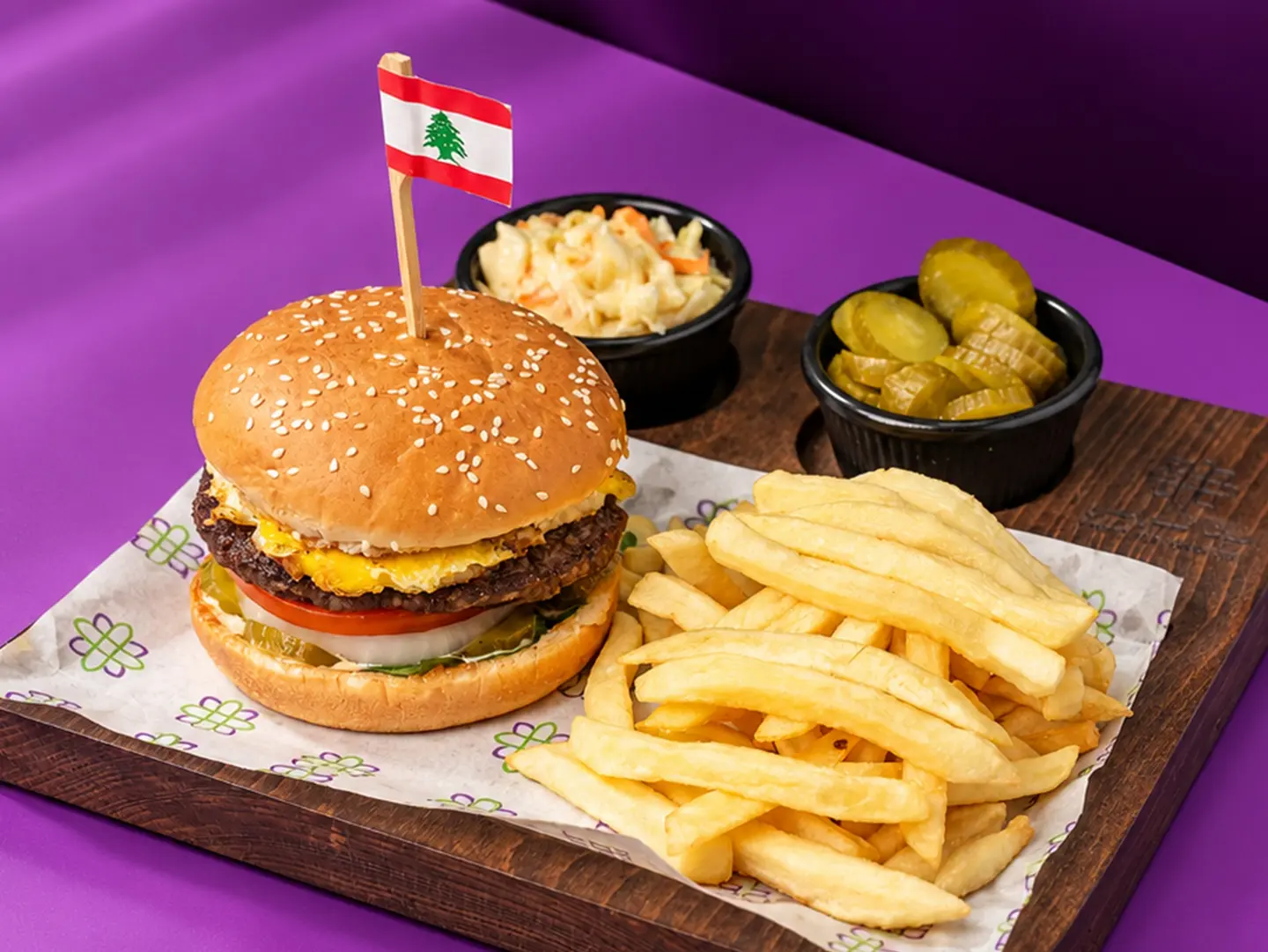 Egg Beef Burger - Regular