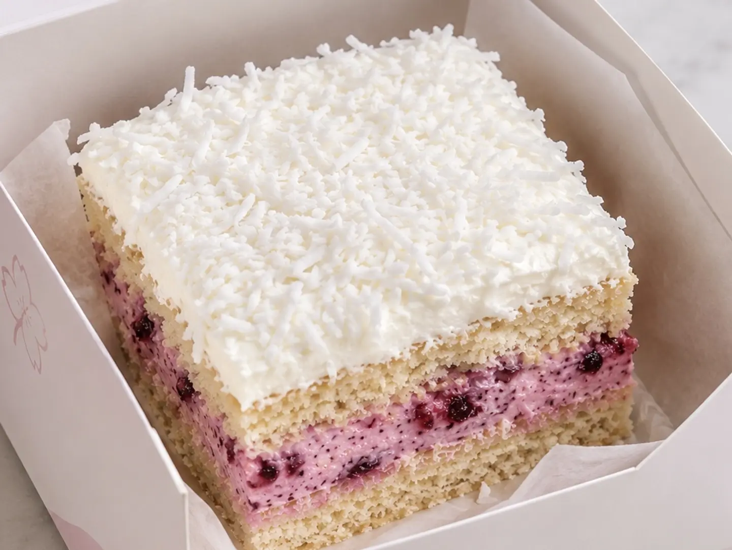 Coconut Cake, Blueberry