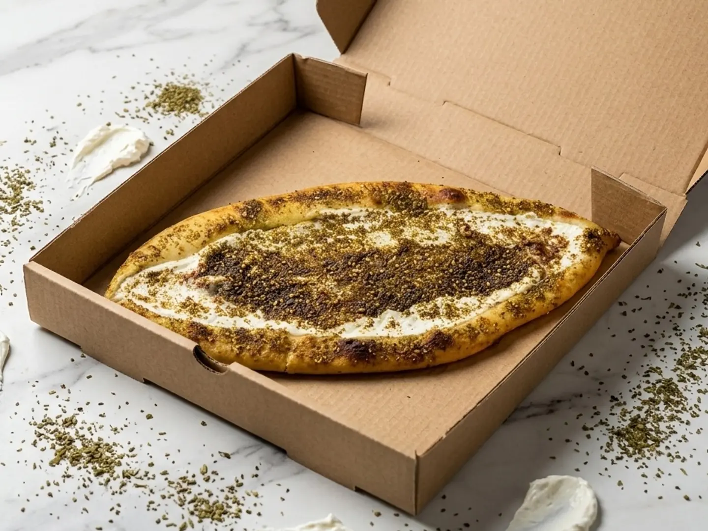 Labneh And Za'atar Manakish