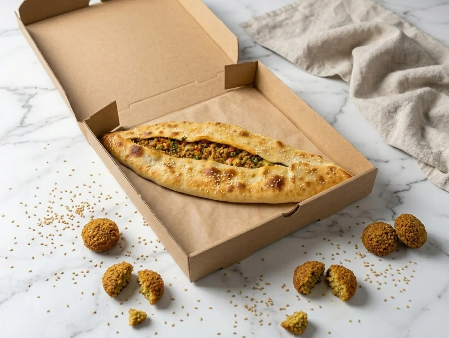 Falafel Manakish