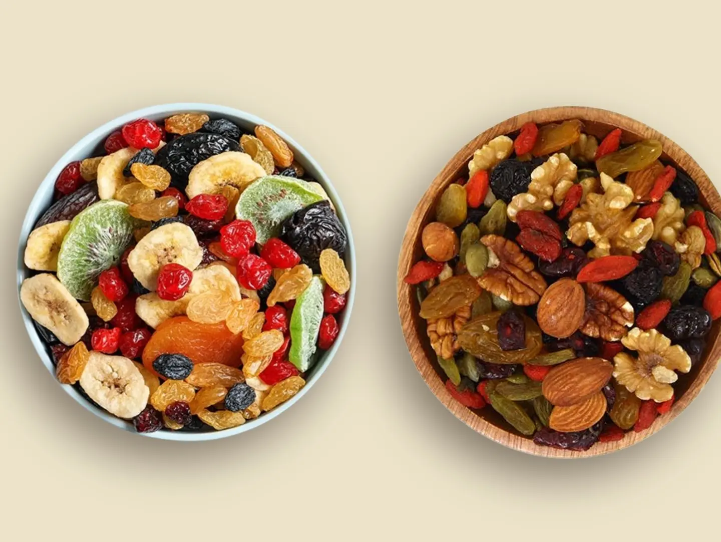Light Mixed Nuts With Dried Fruits - 250 Grams