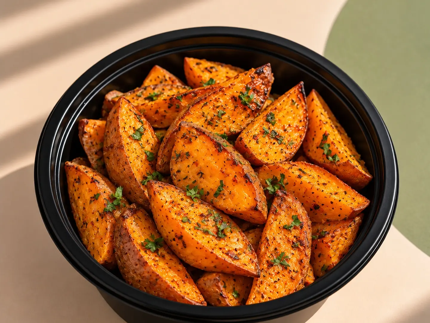 Oil Free Roasted Sweet Potato