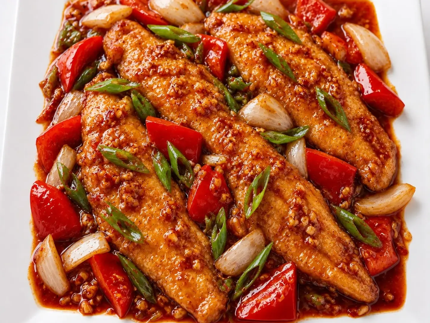 Fish In Garlic And Chili Sauce