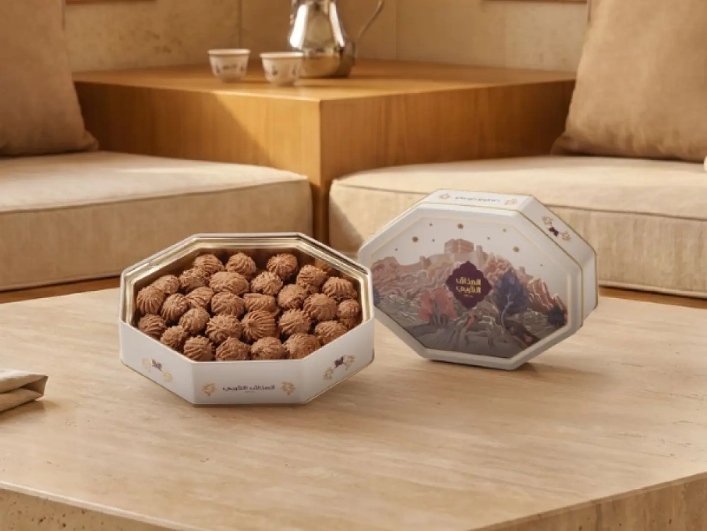 Petit Fours With Chocolate Filling, Arab Flavor
