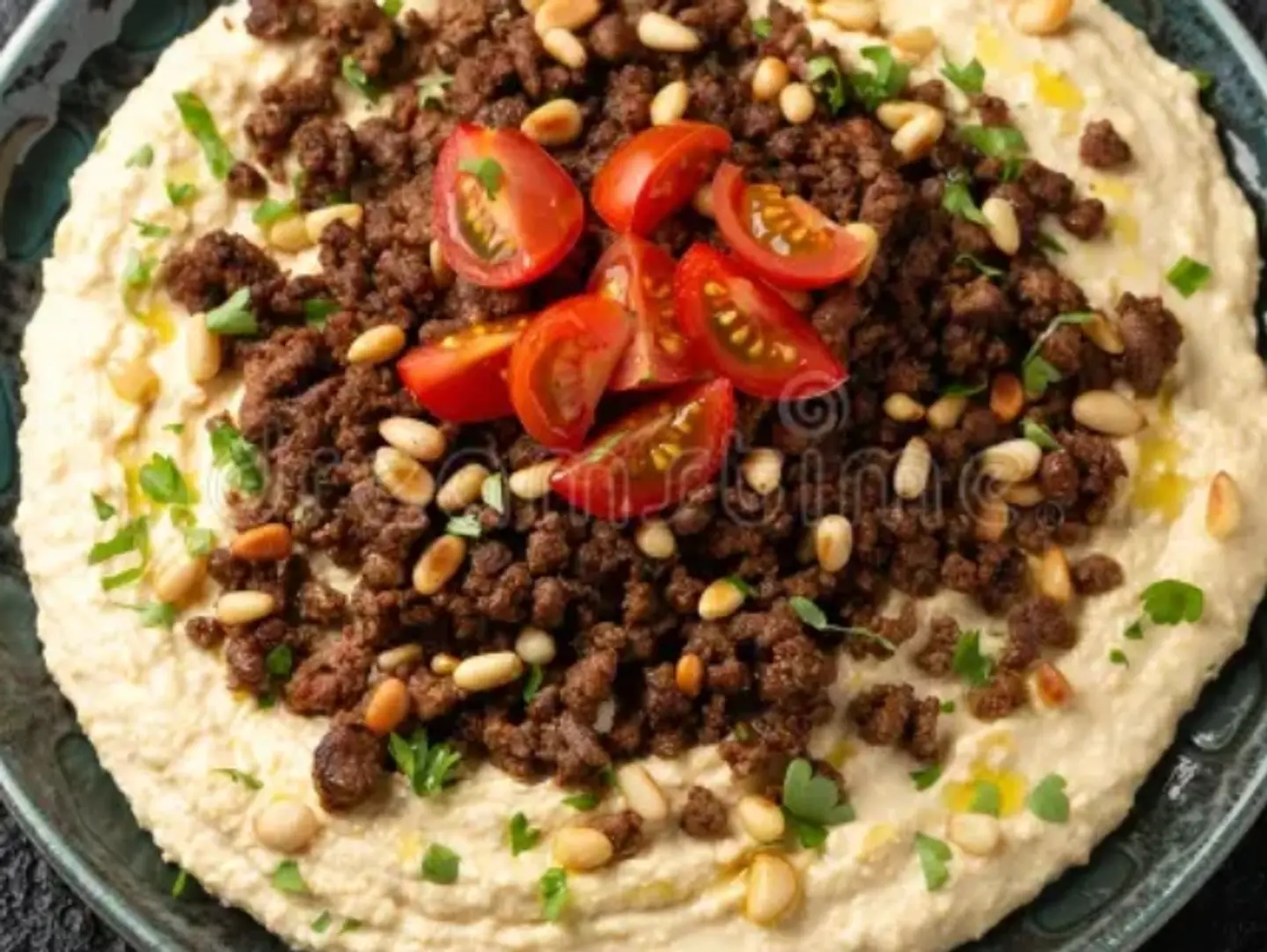 Beef With Hummus Platter