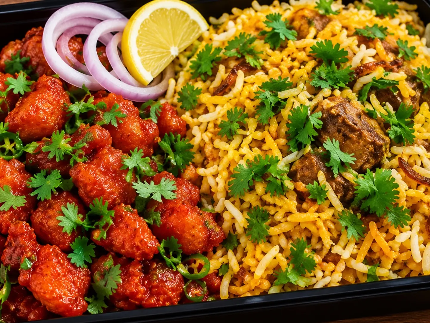 Combo Briyani Rice With Butter Chicken