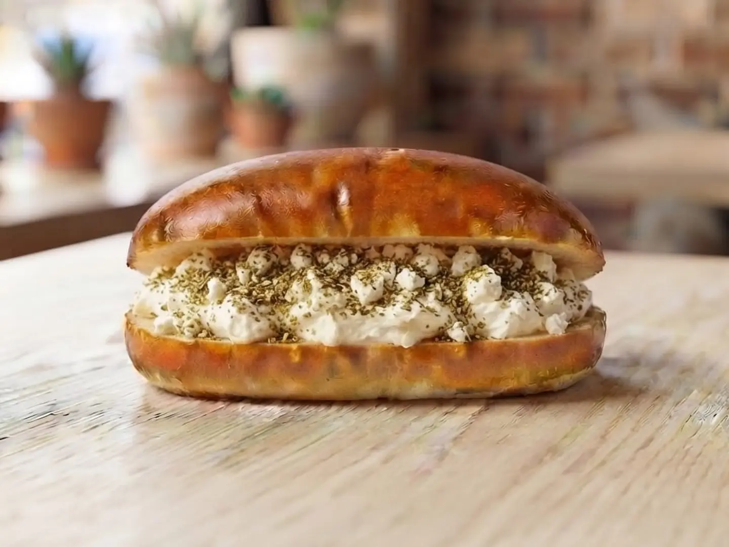 Feta, Labneh And Thyme Sandwich