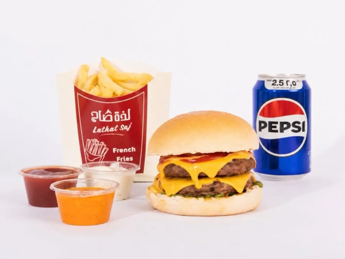 Double Beef Burger Meal