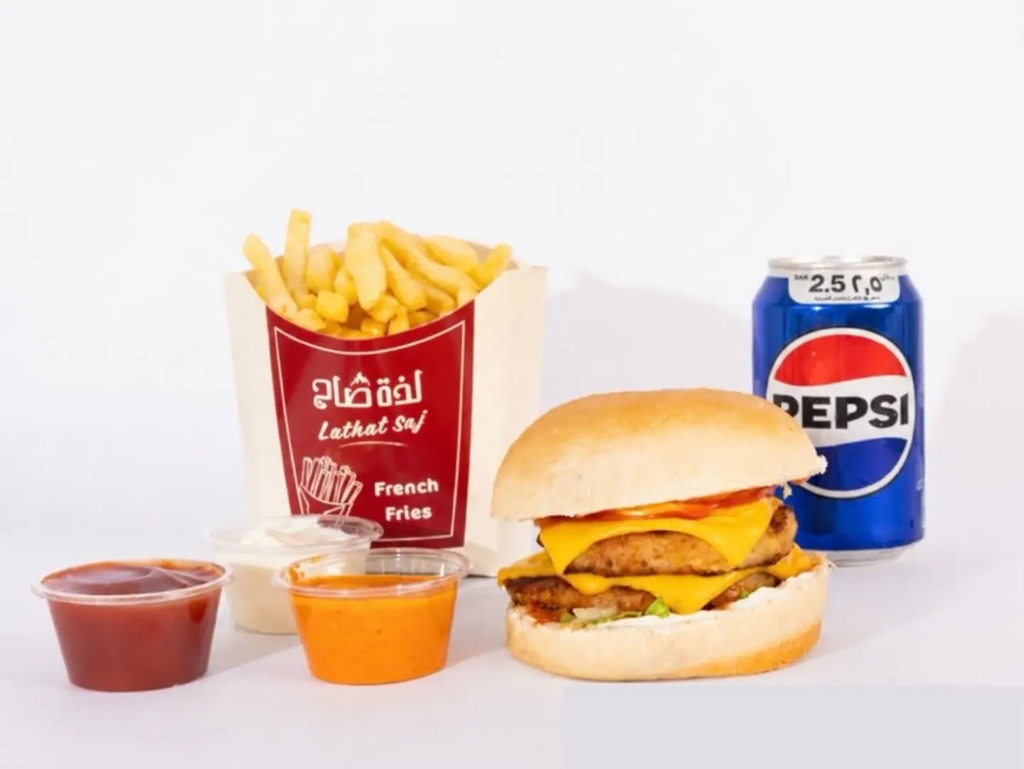 Double Chicken Burger Meal